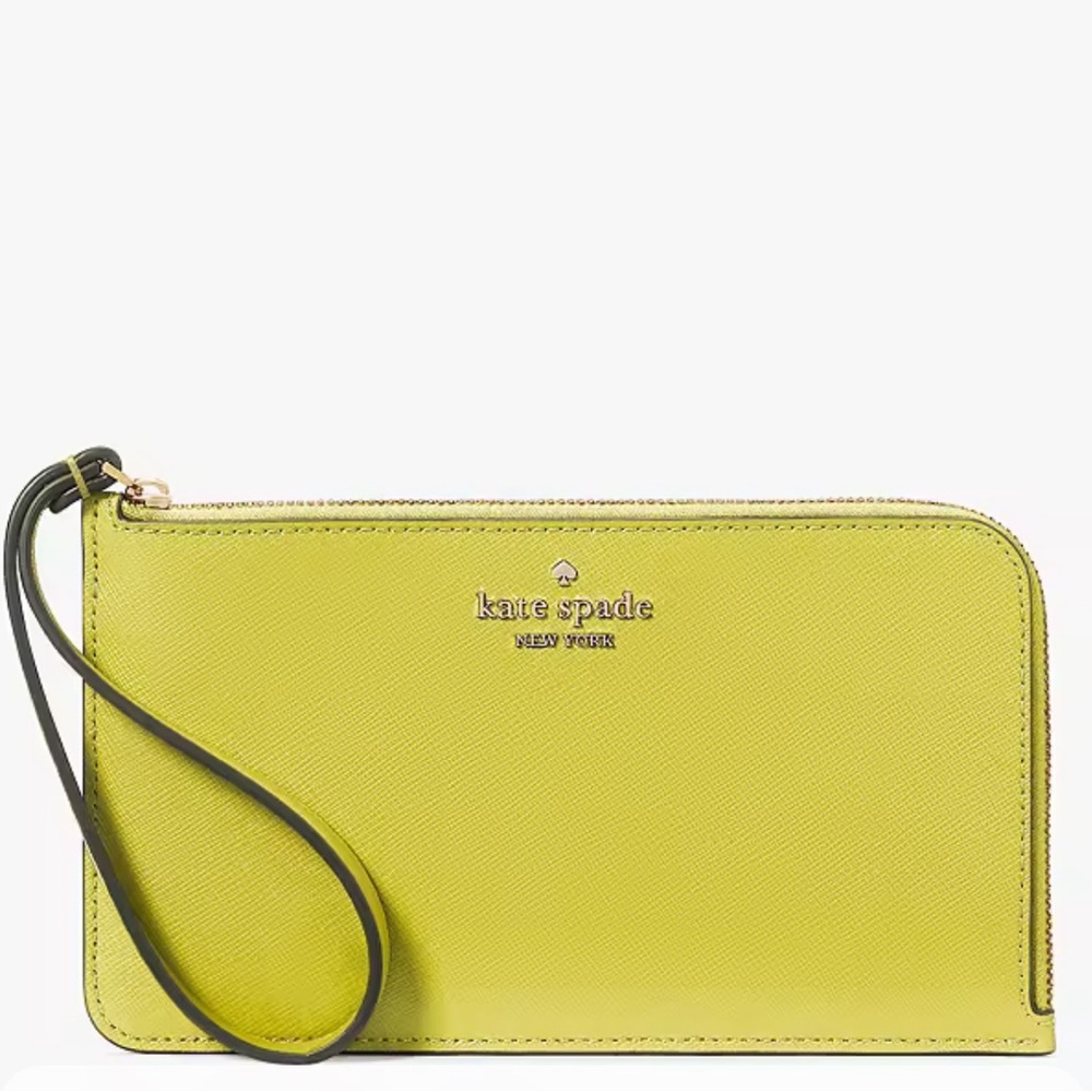 🍋‍🟩Kate Spade🍋‍🟩Lucy Medium L-zip Wristlet🍋‍🟩
